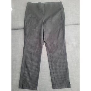 Women's Tribal Pull On Dress Pants Slacks Trousers Black‎ Size 12
